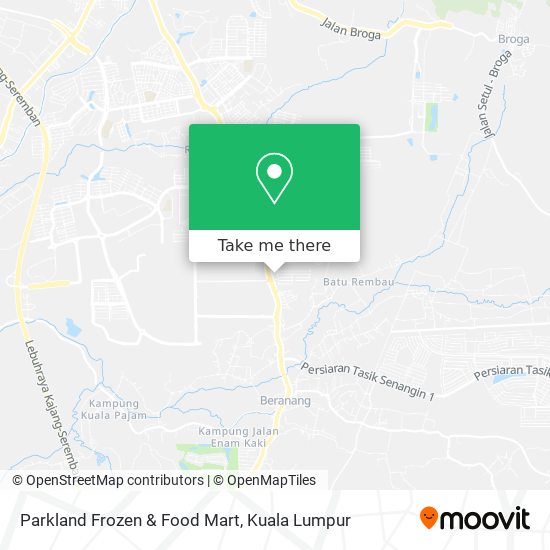 Parkland Frozen & Food Mart map