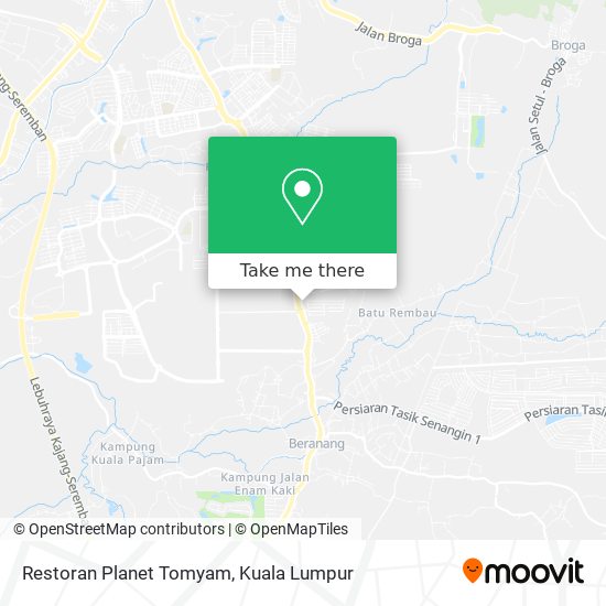Restoran Planet Tomyam map