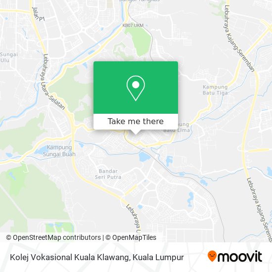 Kolej Vokasional Kuala Klawang map
