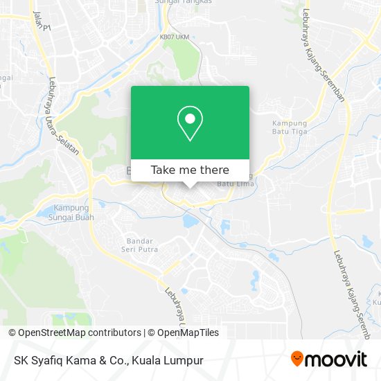 SK Syafiq Kama & Co. map