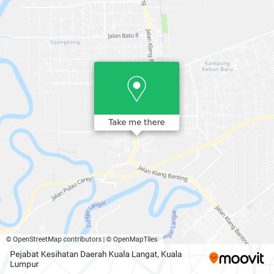 Pejabat Kesihatan Daerah Kuala Langat map