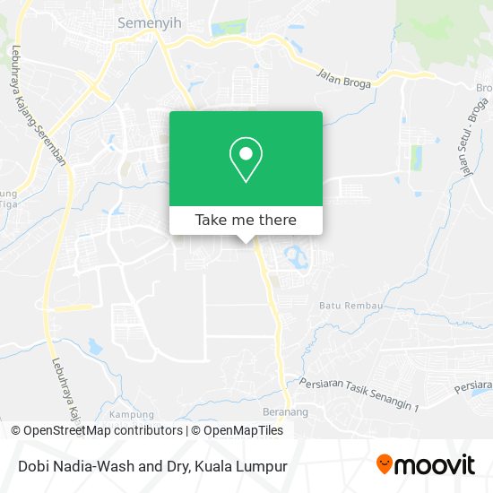 Peta Dobi Nadia-Wash and Dry