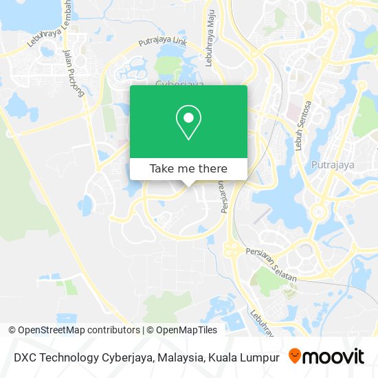 Peta DXC Technology Cyberjaya, Malaysia