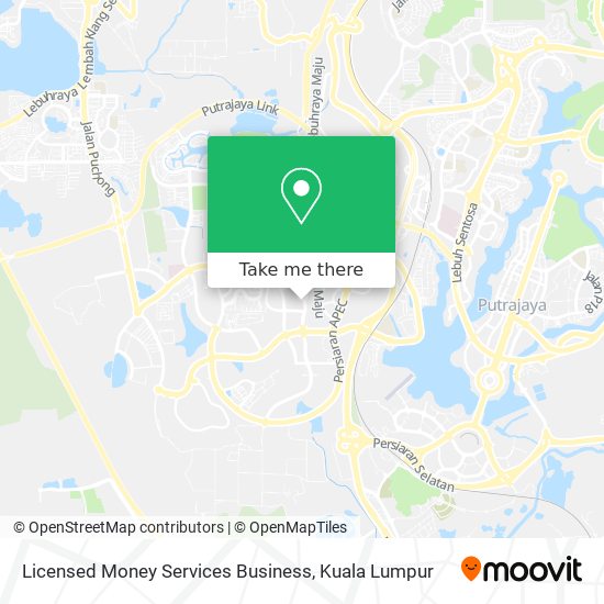 Licensed Money Services Business map
