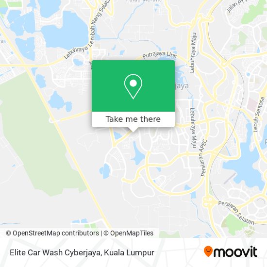 Elite Car Wash Cyberjaya map