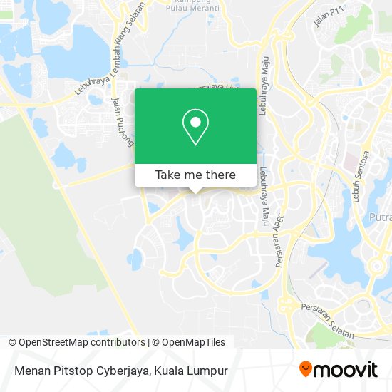 Peta Menan Pitstop Cyberjaya