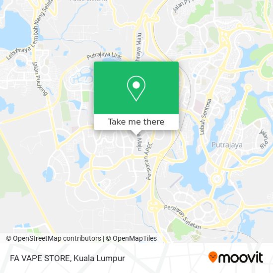 FA VAPE STORE map