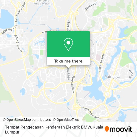 Tempat Pengecasan Kenderaan Elektrik BMW map