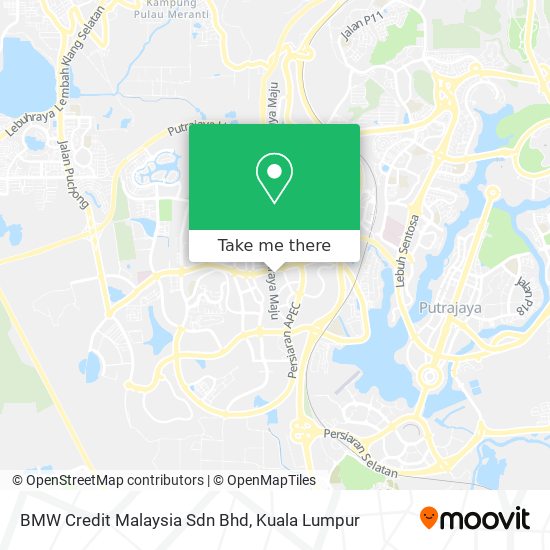 BMW Credit Malaysia Sdn Bhd map