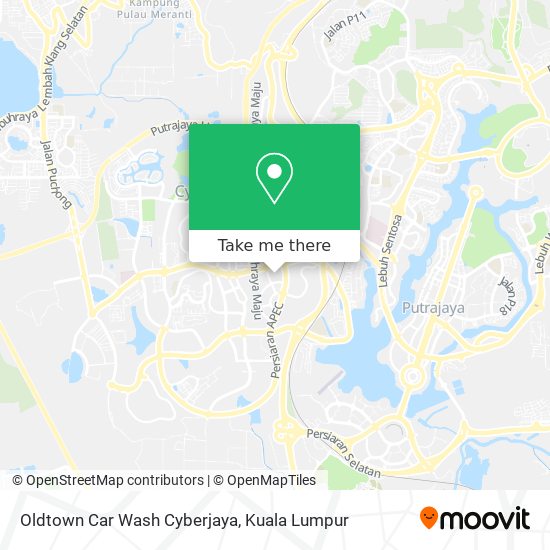 Oldtown Car Wash Cyberjaya map