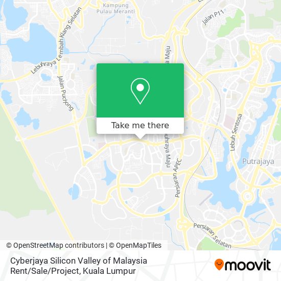 Peta Cyberjaya Silicon Valley of Malaysia Rent / Sale / Project