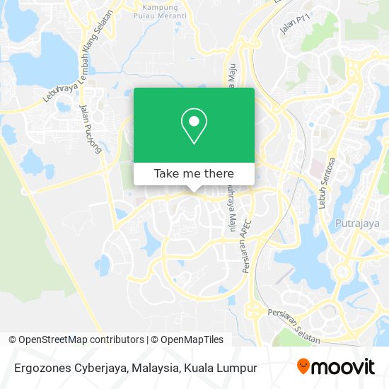 Ergozones Cyberjaya, Malaysia map