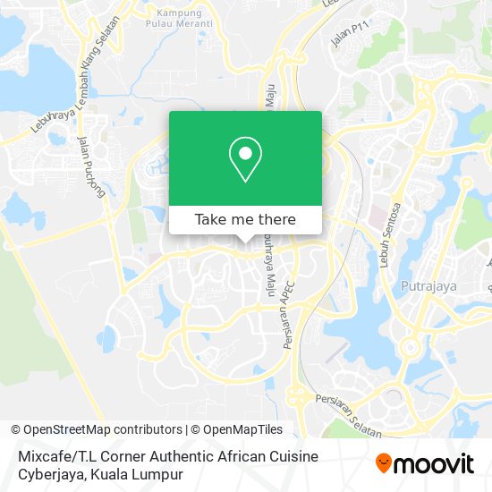 Mixcafe / T.L Corner Authentic African Cuisine Cyberjaya map