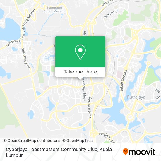 Cyberjaya Toastmasters Community Club map