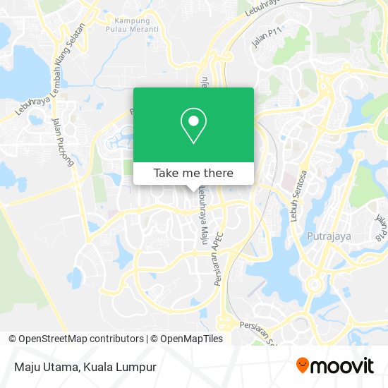 Maju Utama map