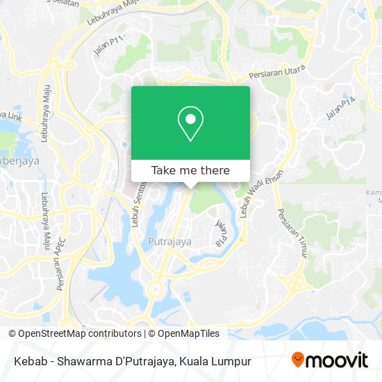 Kebab - Shawarma D'Putrajaya map