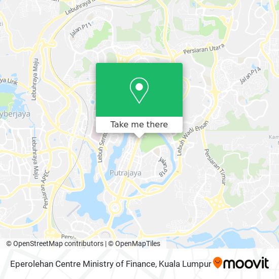 Eperolehan Centre Ministry of Finance map