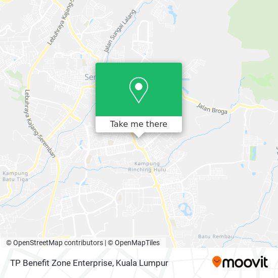 Peta TP Benefit Zone Enterprise