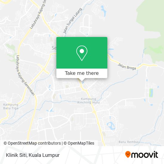Klinik Siti map