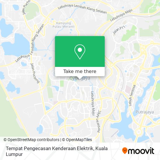 Tempat Pengecasan Kenderaan Elektrik map