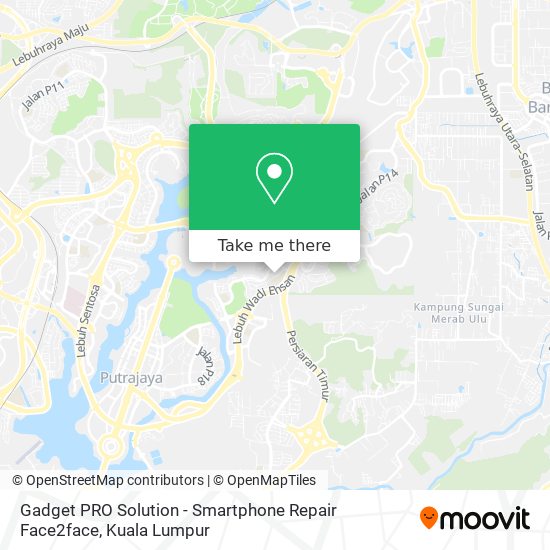 Gadget PRO Solution - Smartphone Repair Face2face map