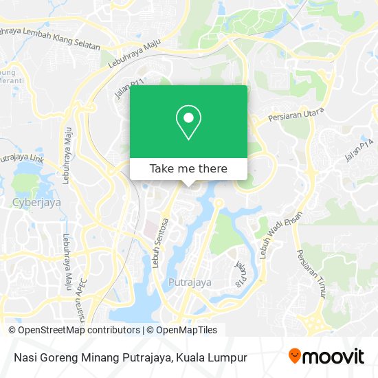 Nasi Goreng Minang Putrajaya map