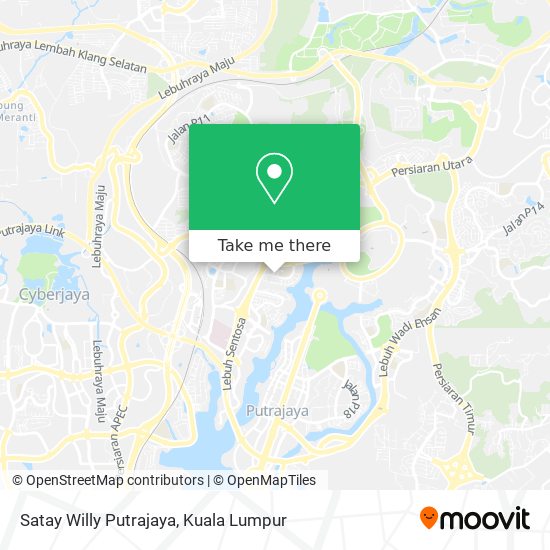 Satay Willy Putrajaya map