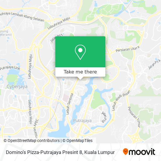 Peta Domino's Pizza-Putrajaya Presint 8