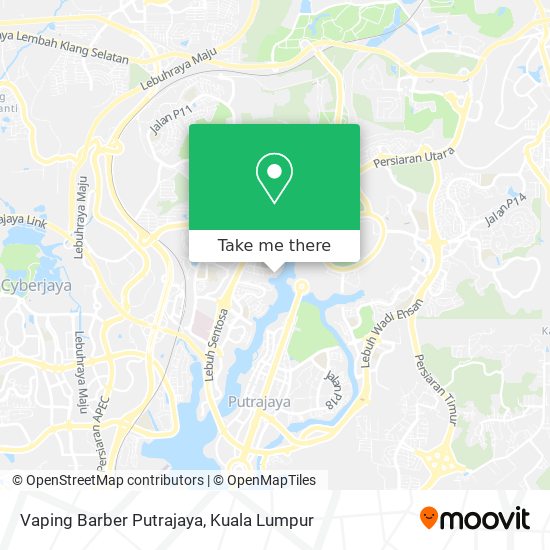 Vaping Barber Putrajaya map