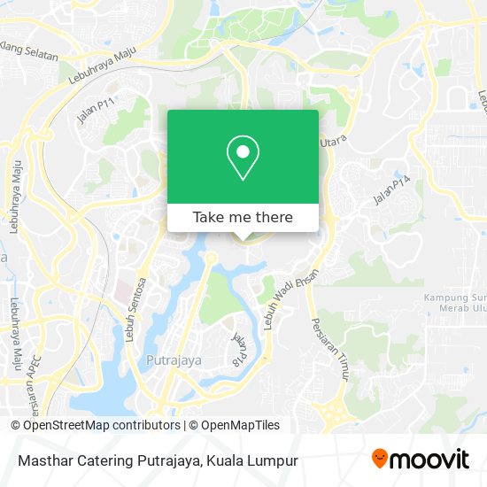 Masthar Catering Putrajaya map