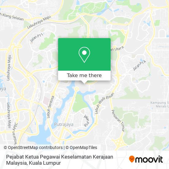 Peta Pejabat Ketua Pegawai Keselamatan Kerajaan Malaysia