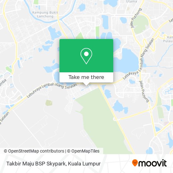 Peta Takbir Maju BSP Skypark