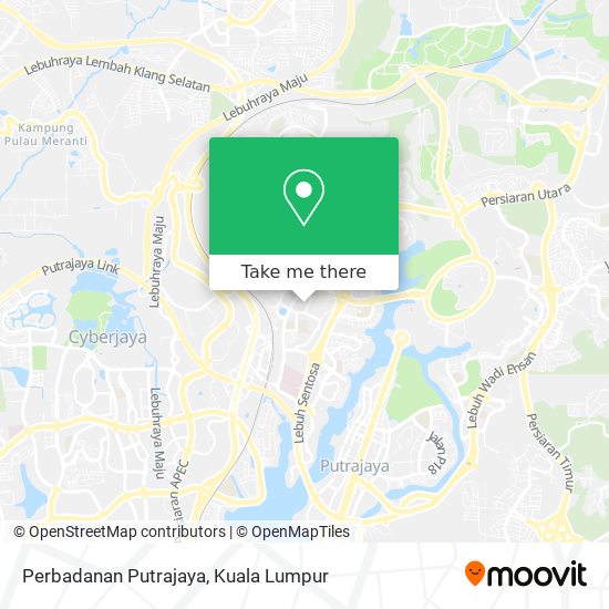 Perbadanan Putrajaya map