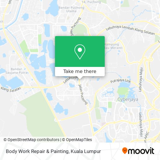 Body Work Repair & Painting map