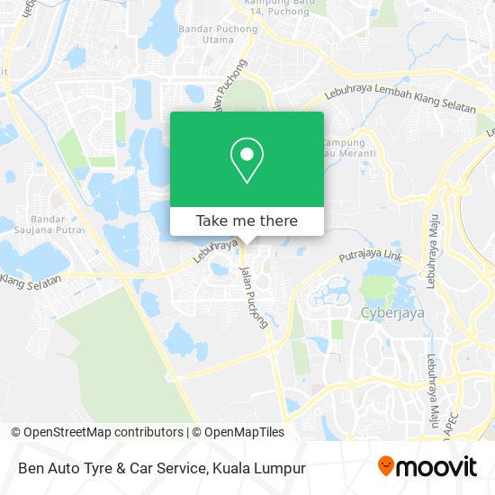 Ben Auto Tyre & Car Service map