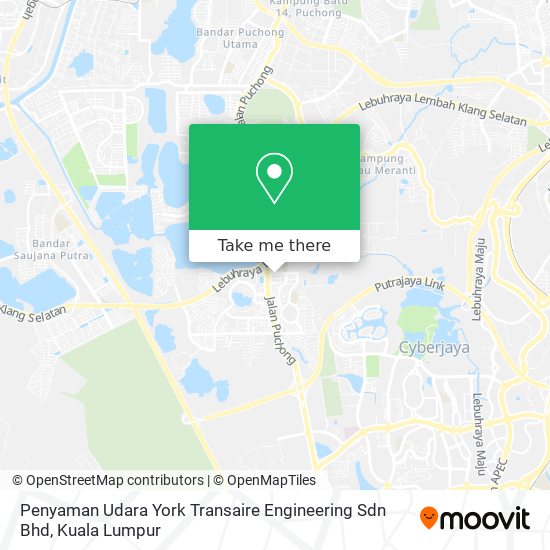 Penyaman Udara York Transaire Engineering Sdn Bhd map