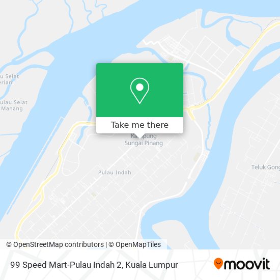 Peta 99 Speed Mart-Pulau Indah 2