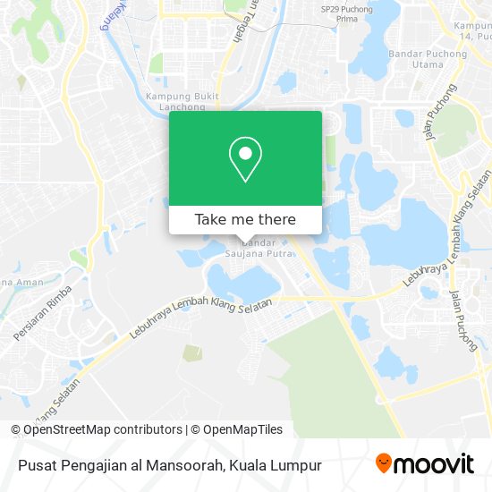 Pusat Pengajian al Mansoorah map