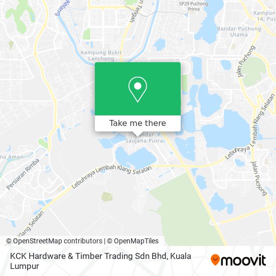 Peta KCK Hardware & Timber Trading Sdn Bhd