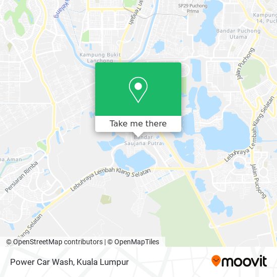 Power Car Wash map