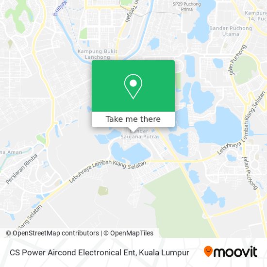 CS Power Aircond Electronical Ent map