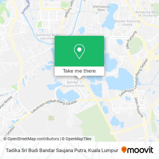 Tadika Sri Budi Bandar Saujana Putra map