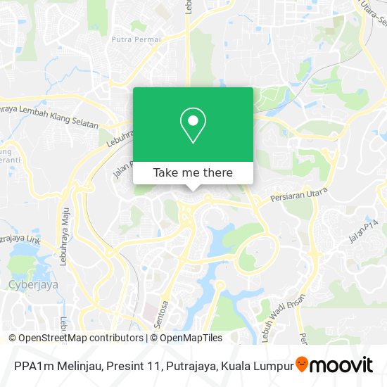 PPA1m Melinjau, Presint 11, Putrajaya map