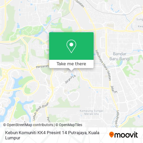 Peta Kebun Komuniti KK4 Presint 14 Putrajaya