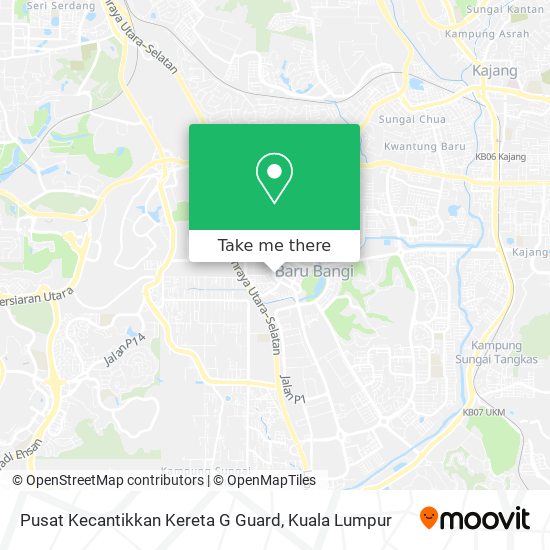 Pusat Kecantikkan Kereta G Guard map