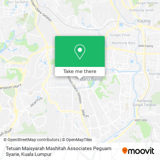 Tetuan Maisyarah Mashitah Associates Peguam Syarie map