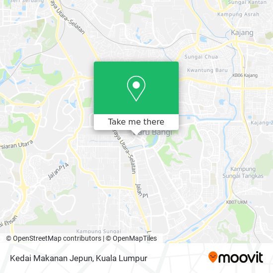 Kedai Makanan Jepun map