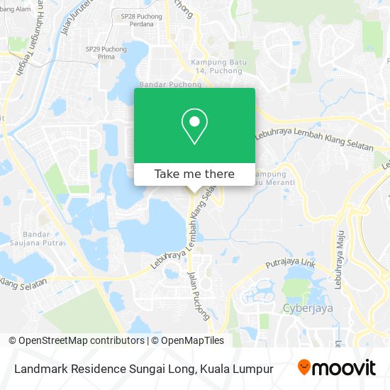 Peta Landmark Residence Sungai Long
