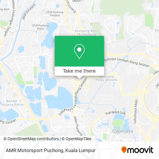 AMR Motorsport Puchong map