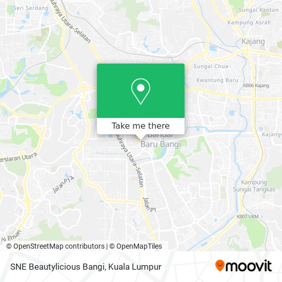SNE Beautylicious Bangi map